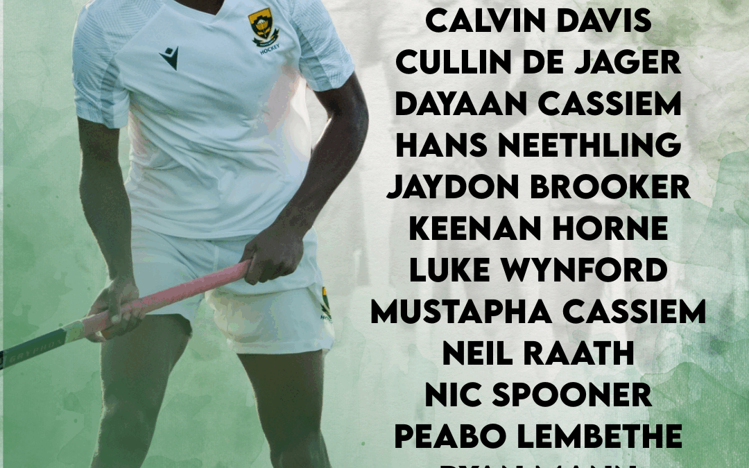 SA Men’s Hockey Team Named for African Cup of Nations in Egypt