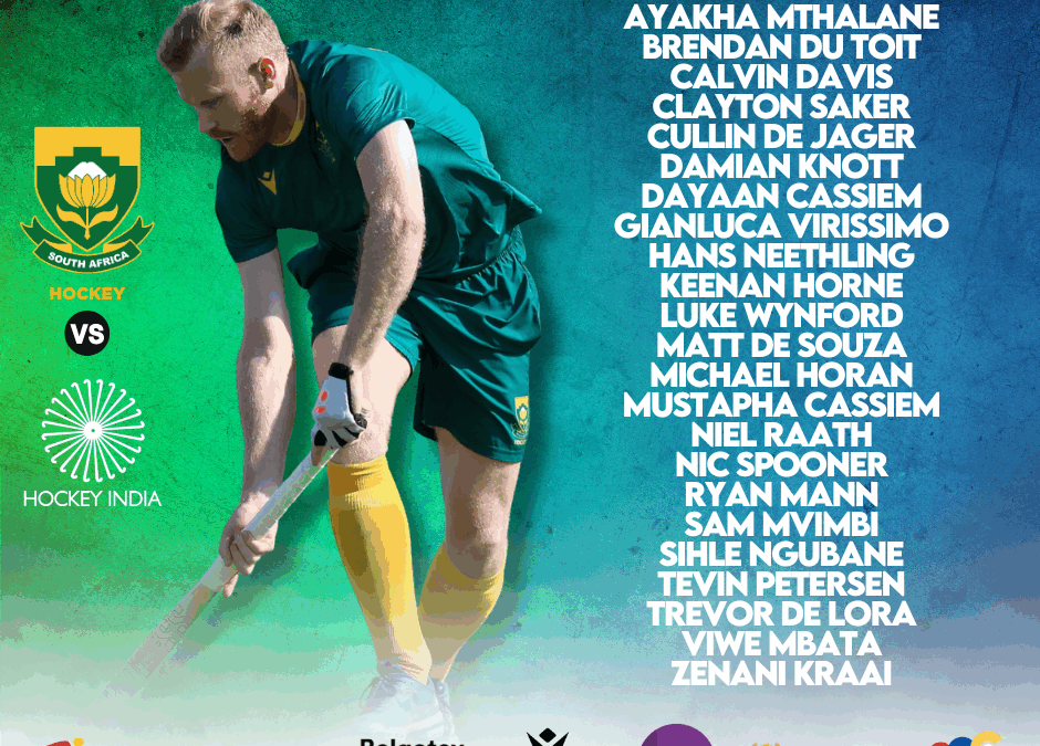 SA Hockey Men Named for December Test Series Against India